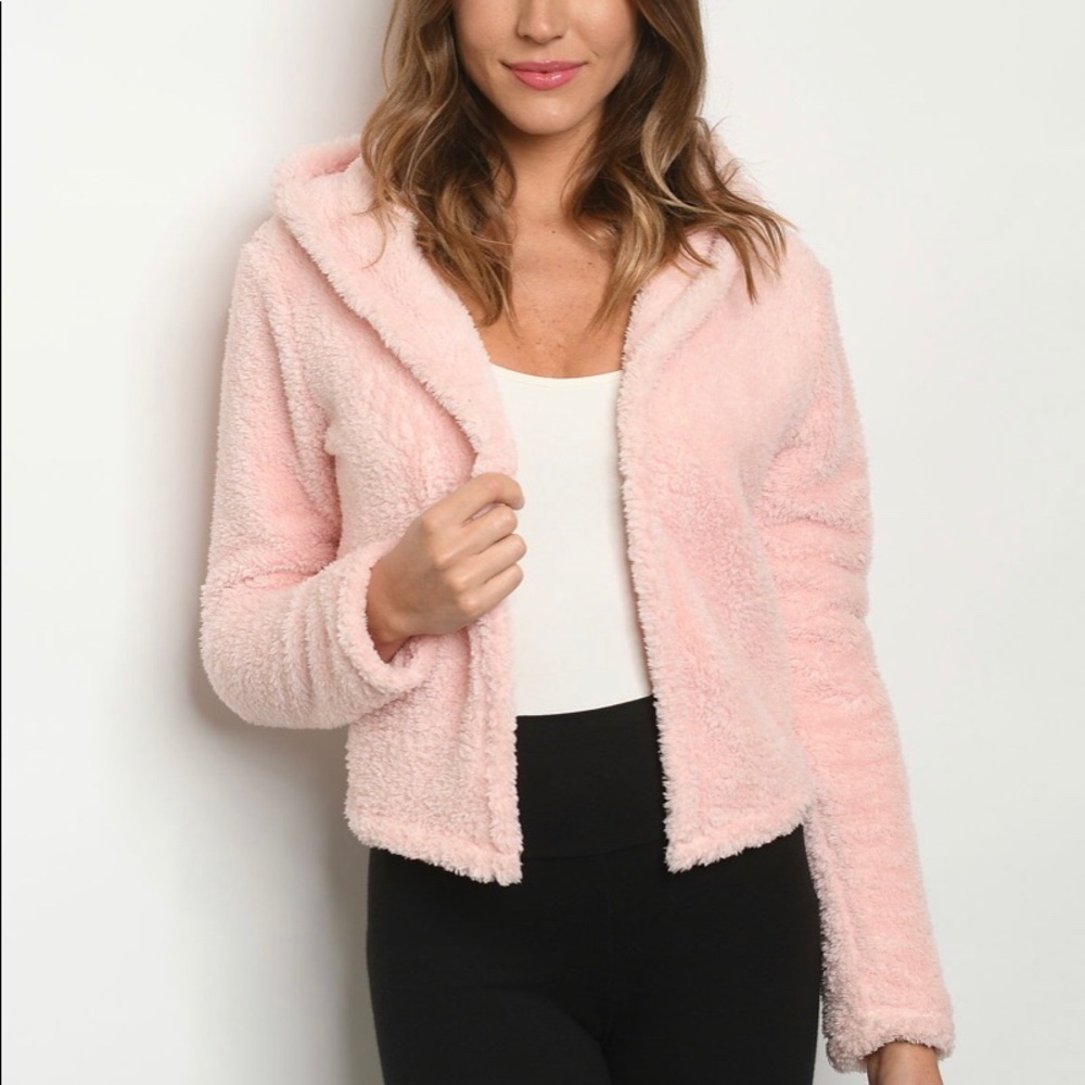 💕Parisian Pink Plush Cardigan💕